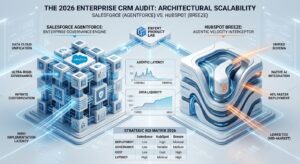 Read more about the article The 2026 Enterprise CRM Audit: Salesforce (Agentforce) vs. HubSpot (Breeze)