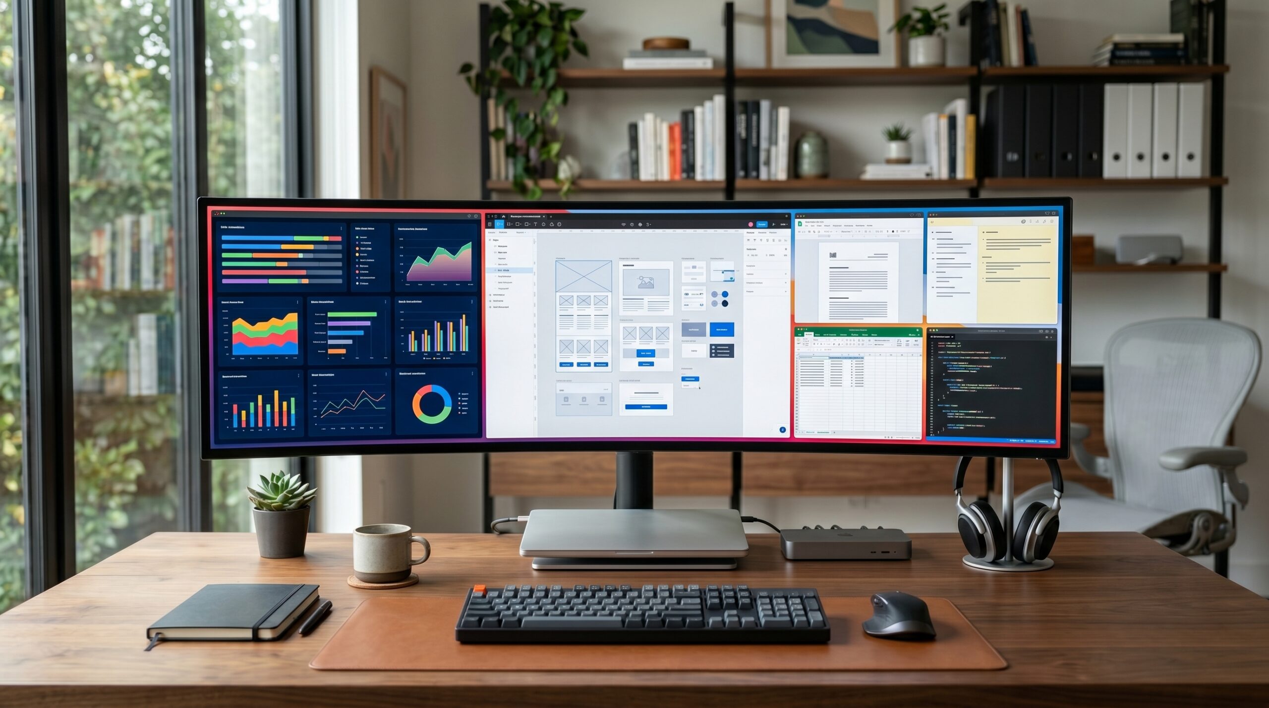 4K monitor multitasking setup for founders and agencies